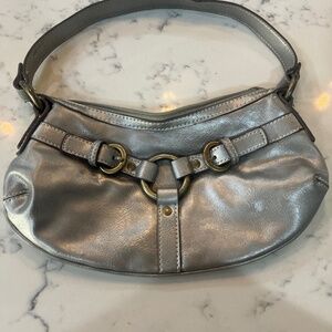 Silver Nine West Shoulder Bag